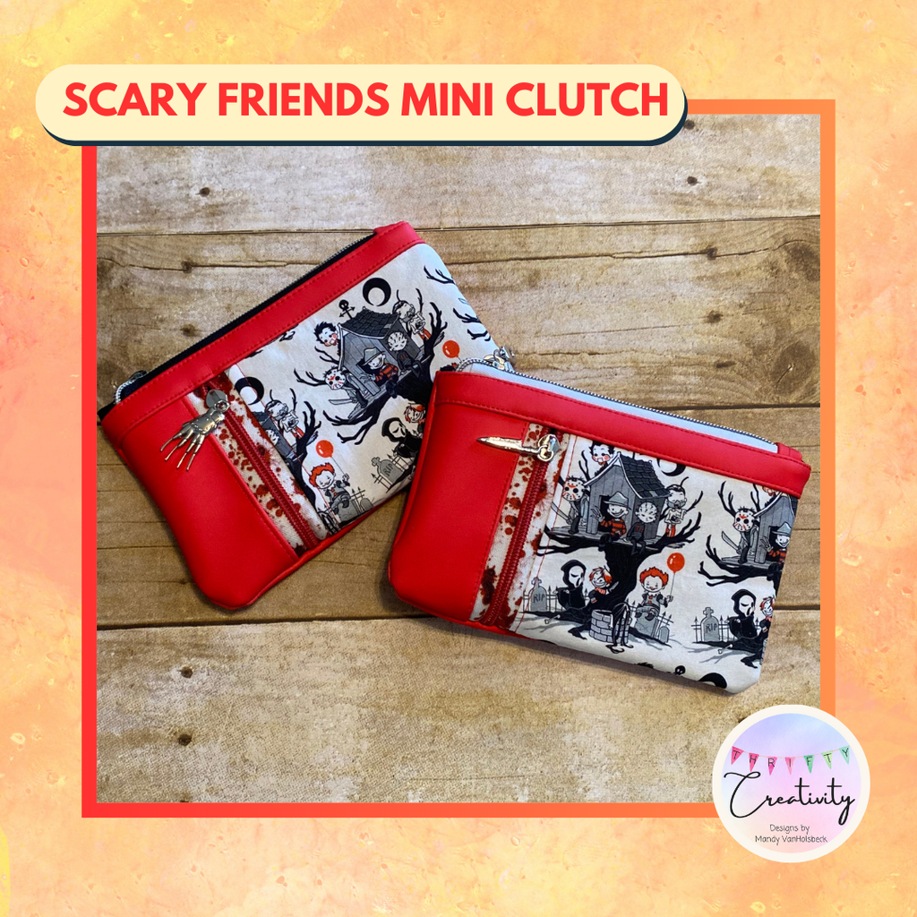 Scary Friends Mini Clutch