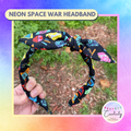 Neon Space War Headband