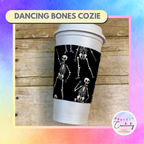 Dancing Bones Reversible Coffee Cup Cozy