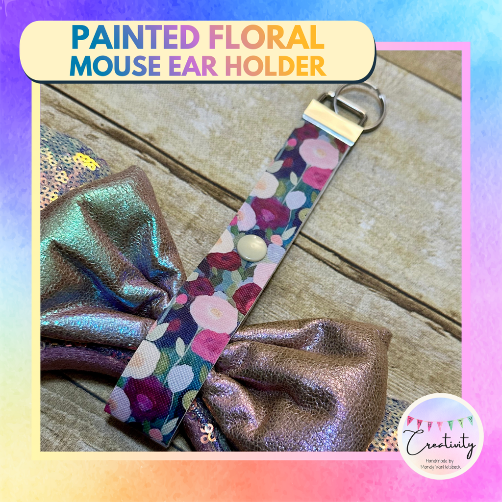 Mouse Ear Holder: Painted Floral