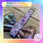 Mouse Ear Holder: Purple Floral