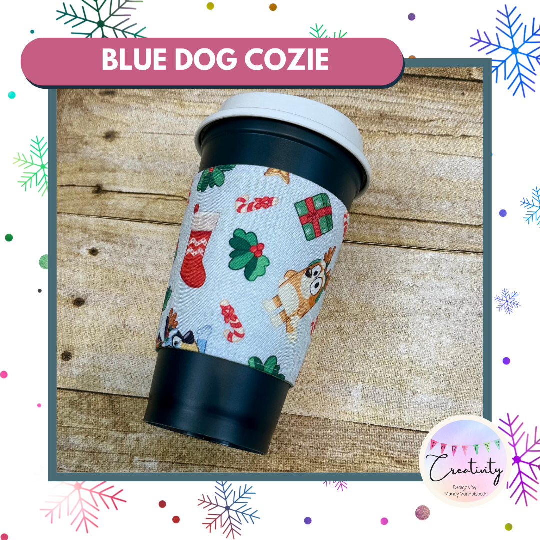 Blue Dog Coffee Cup Cozy