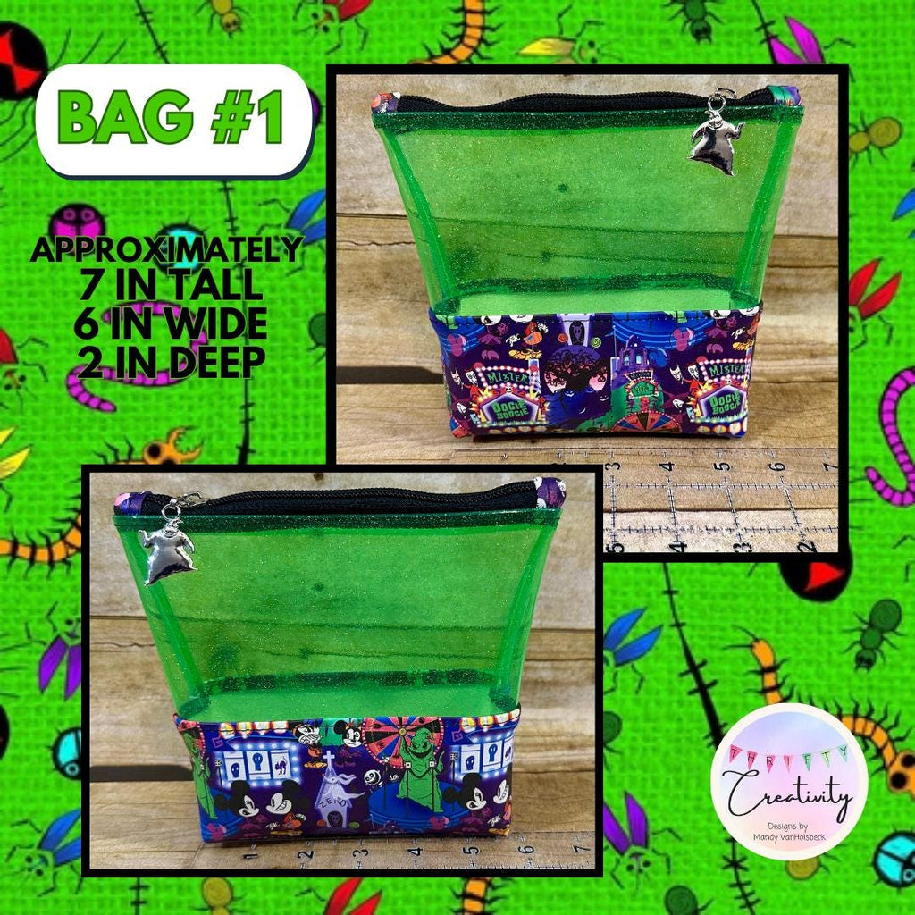 Oogie Boogie Carnival Transparent Glitter Bag