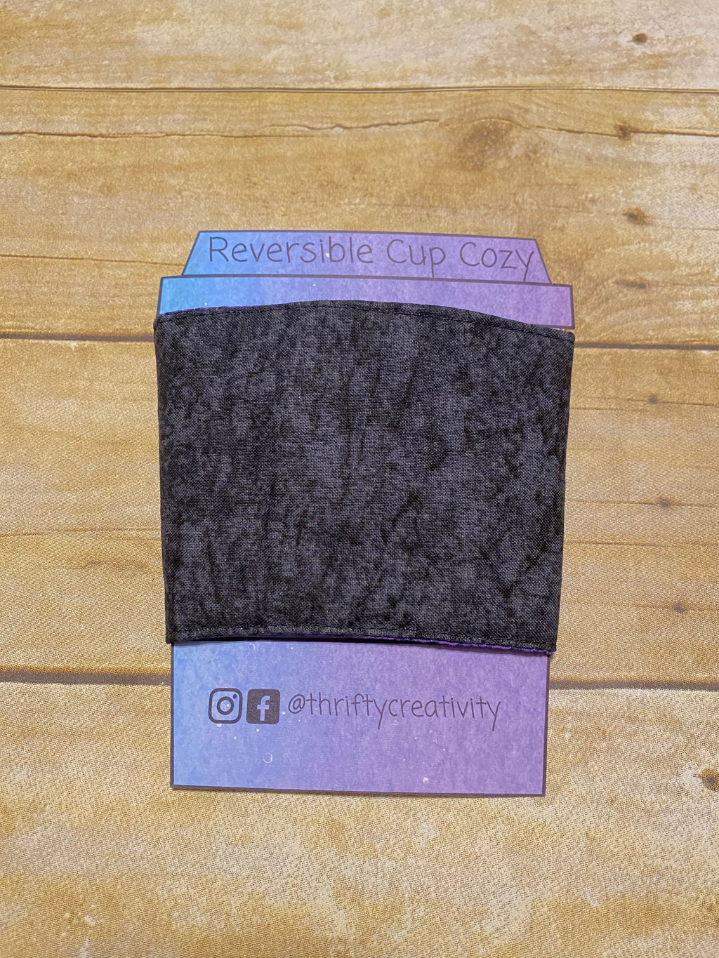 Spooky Mansion Reversible Coffee Cup Cozy