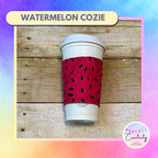 Watermelon Reversible Coffee Cup Cozy