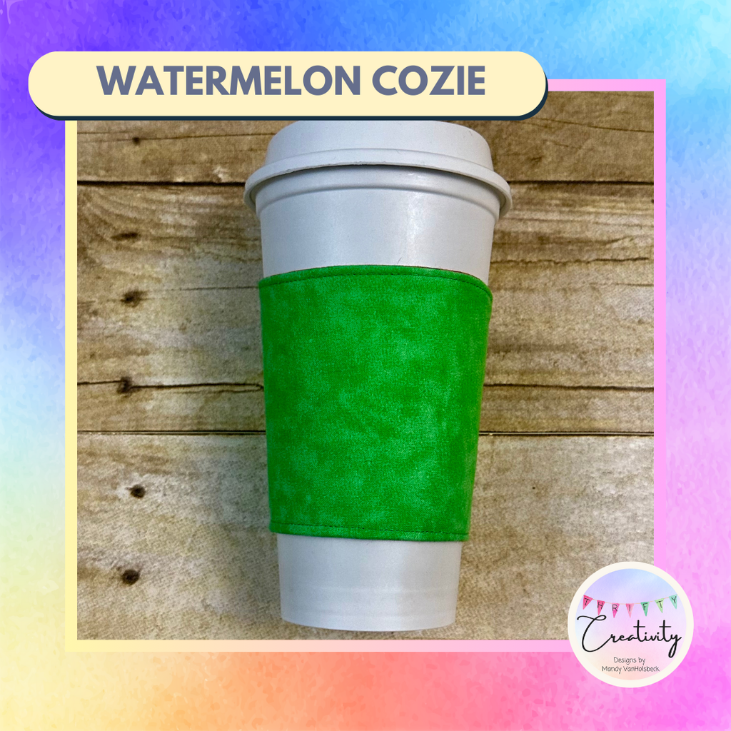 Watermelon Reversible Coffee Cup Cozy