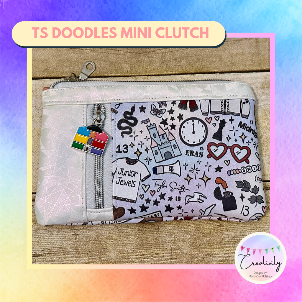 TS Doodles Mini Clutch
