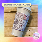 TS Doodles Reversible Coffee Cup Cozy
