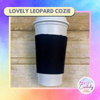 Lovely Leopard Reversible Coffee Cup Cozy