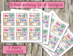 Romantasy Valentine Card PDF Printable File Maas