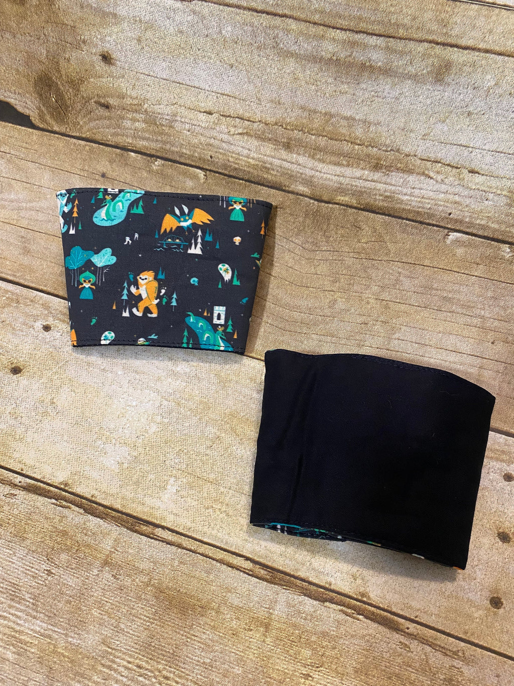 Cryptid Reversible Coffee Cup Cozy