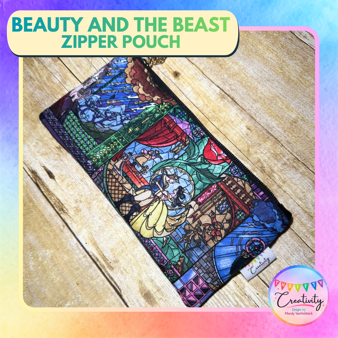 Beauty and the Beast Zipper Pouch