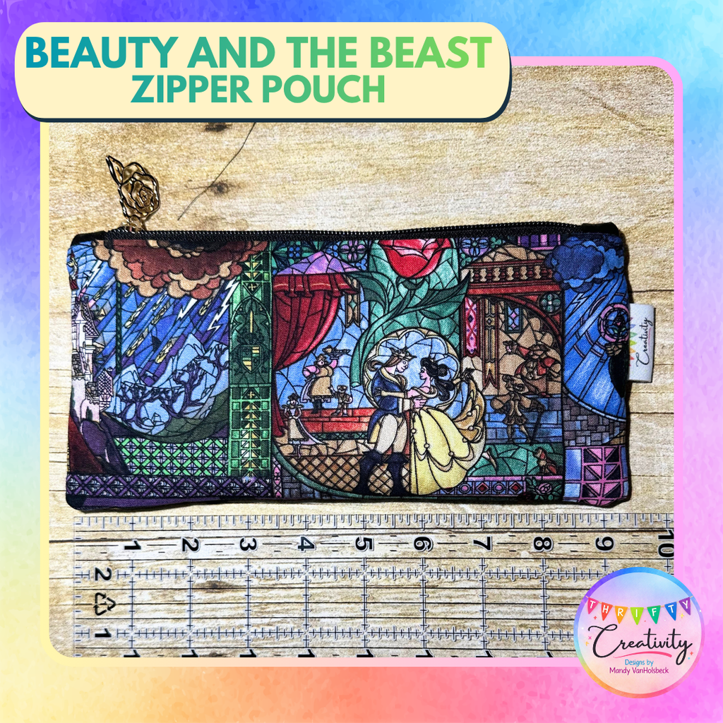 Beauty and the Beast Zipper Pouch