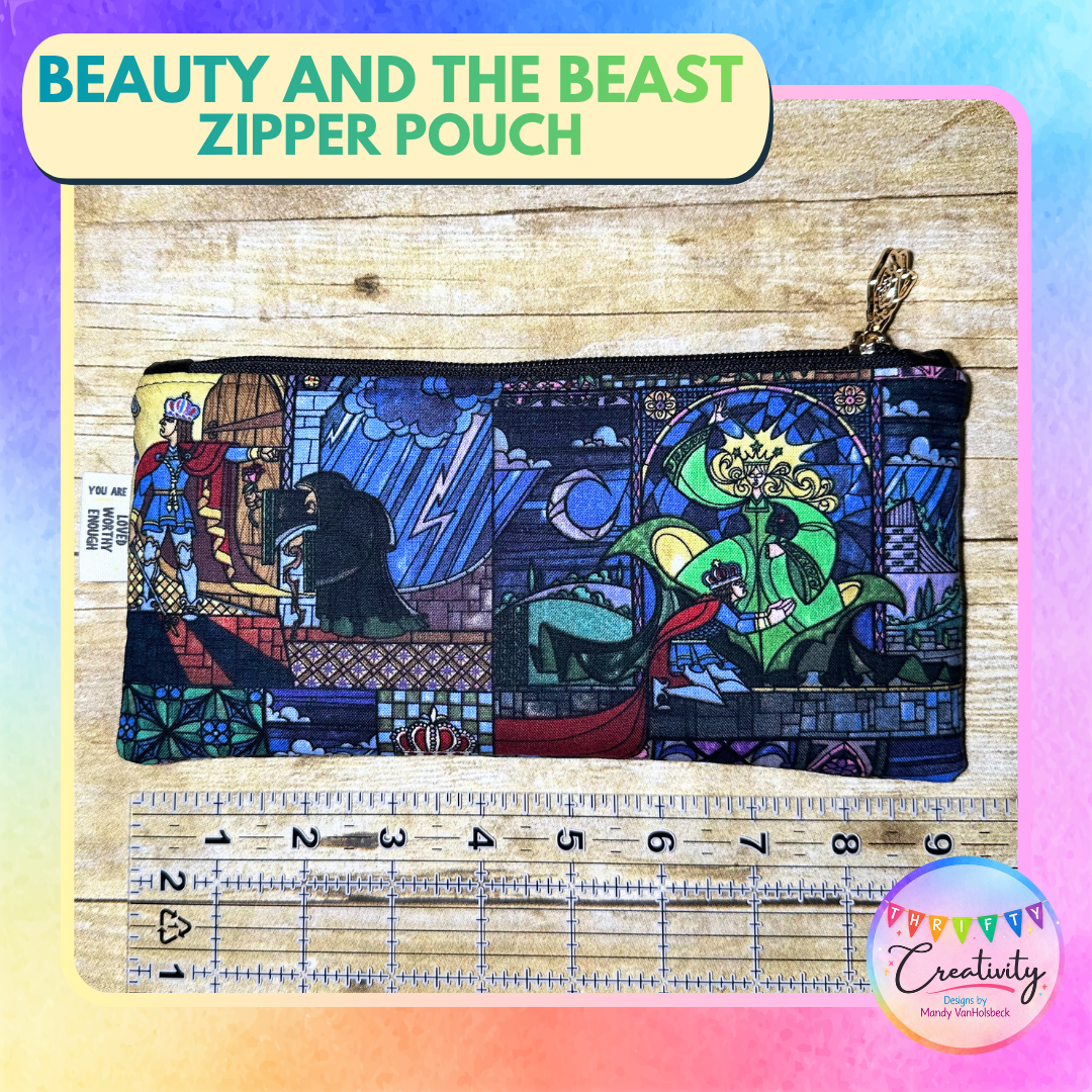 Beauty and the Beast Zipper Pouch