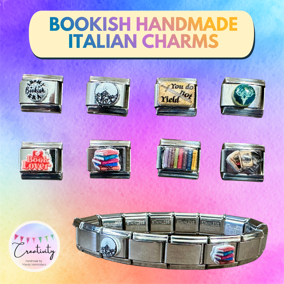 Handmade Italian Charm: Bookish