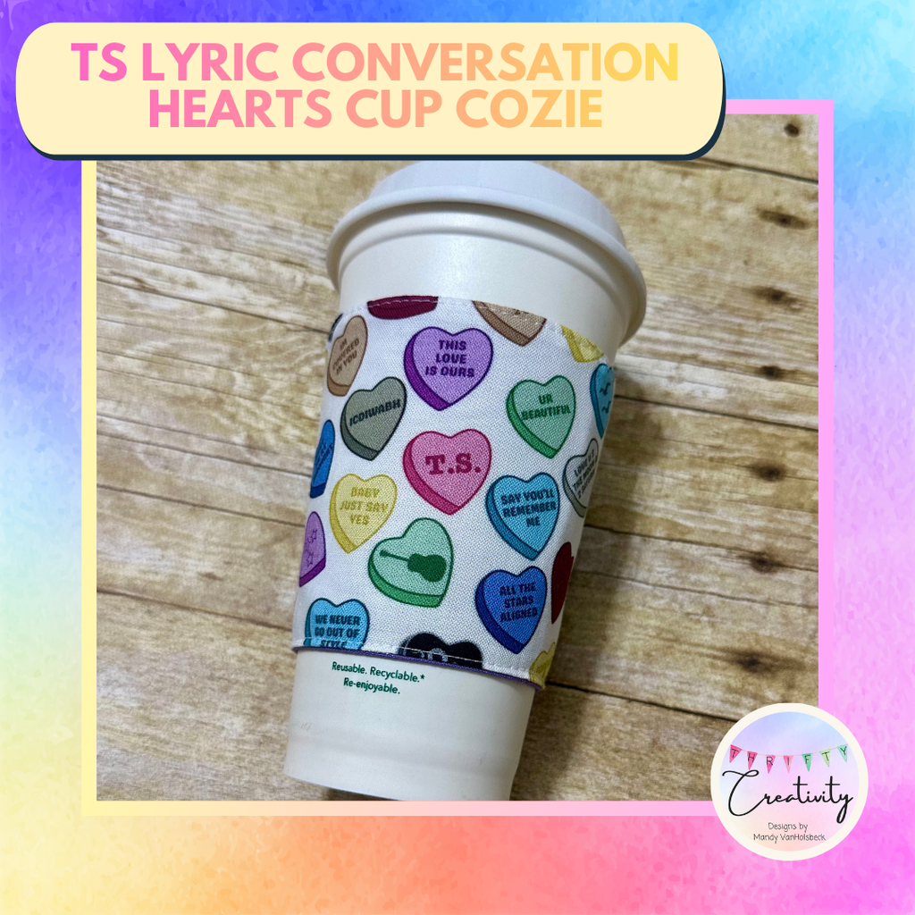 TS Lyric Conversation Hearts Cozy