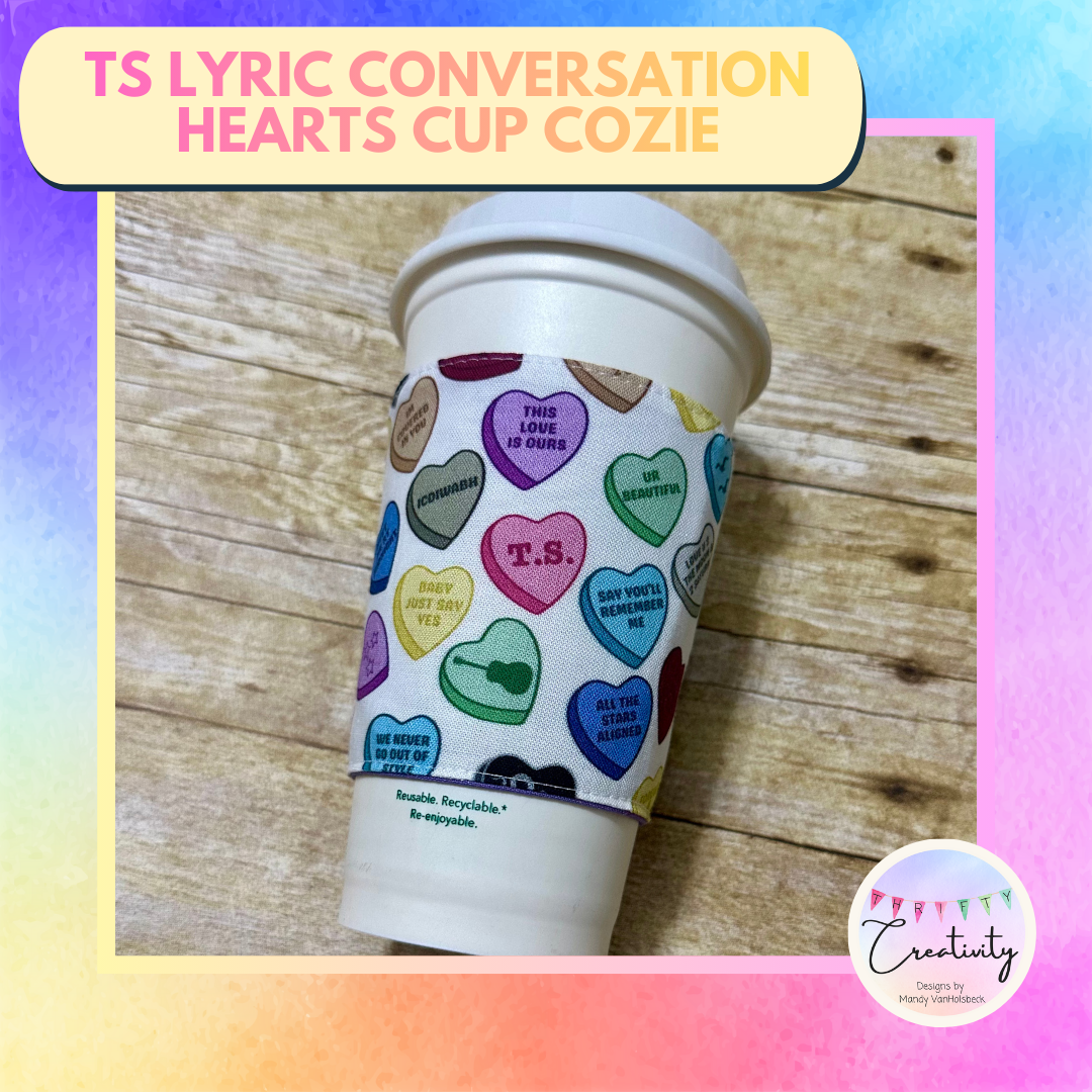 TS Lyric Conversation Hearts Cozy