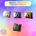 Embossed Italian Charm: Animal