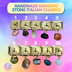 Handmade Italian Charm: Hanging Stone