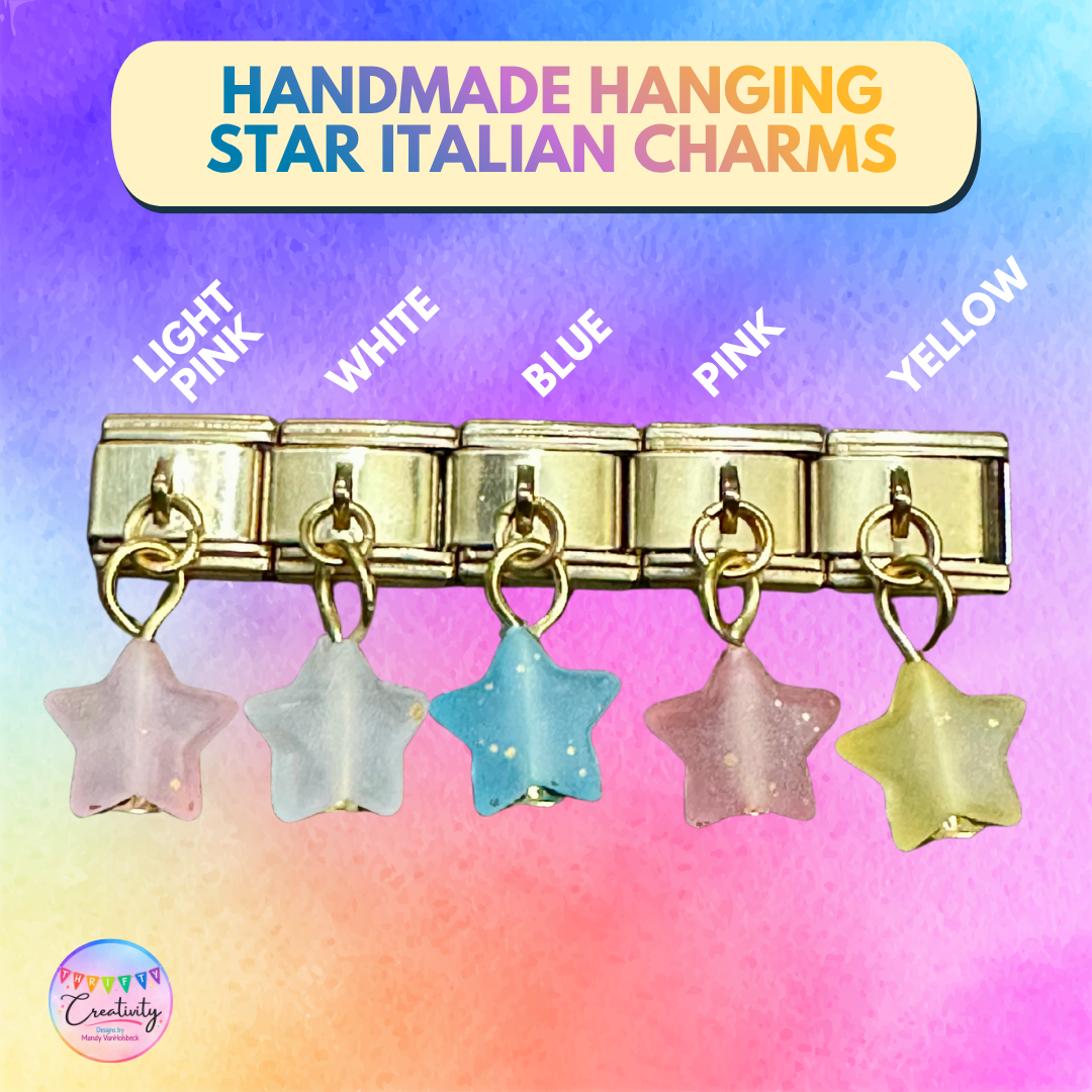 Handmade Italian Charm: Hanging Star