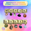 Handmade Italian Charm: Hanging Stone