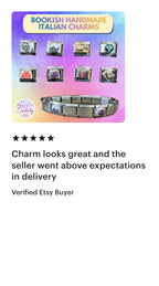 Handmade Italian Charm: Bookish
