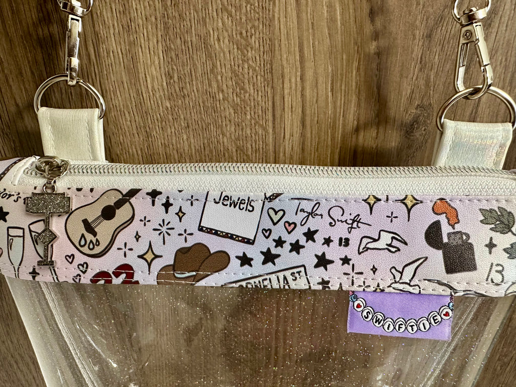 TS Doodles Clear Stadium Bag