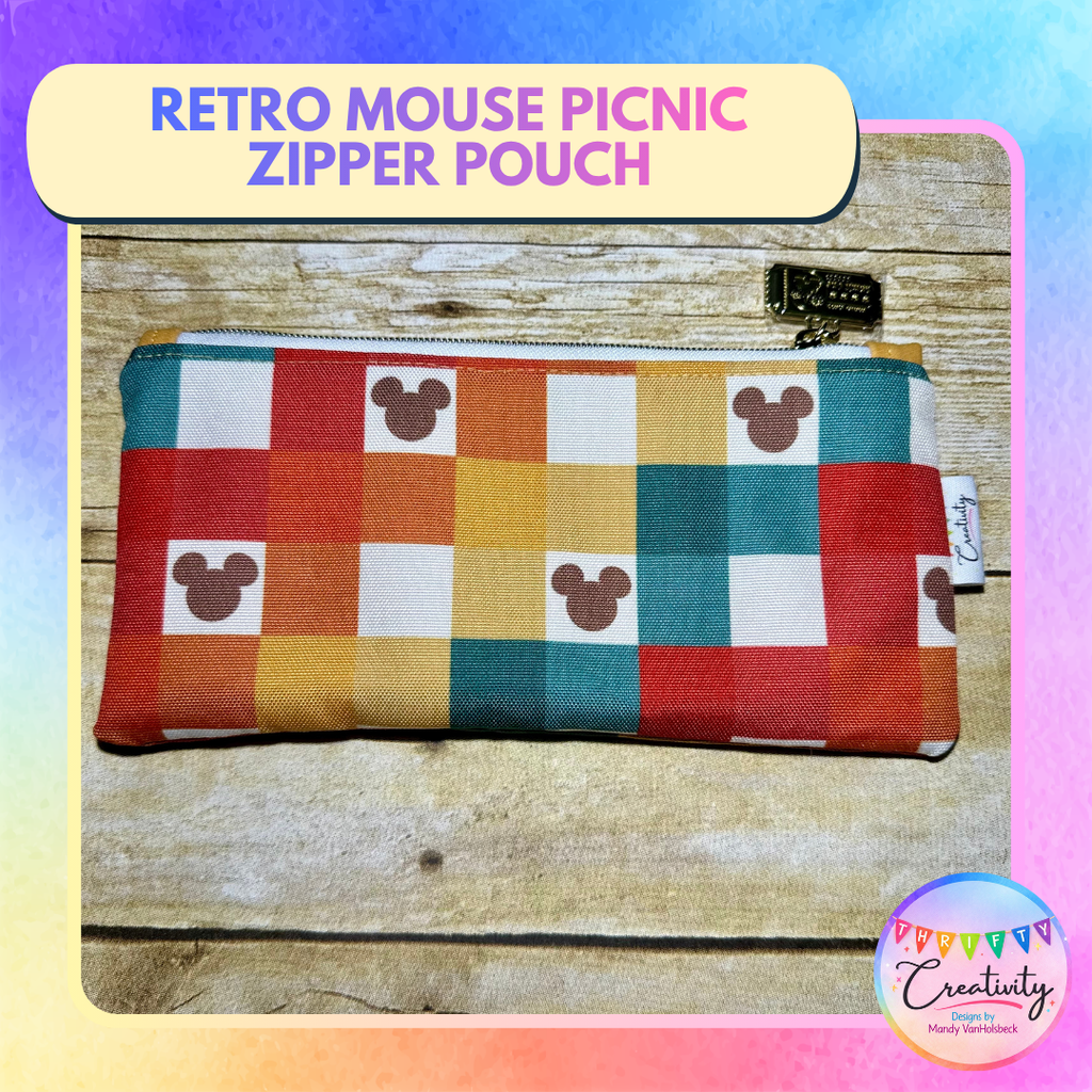 Retro Mouse Zipper Pouch