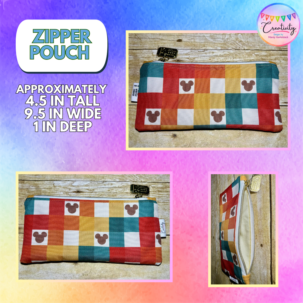 Retro Mouse Zipper Pouch