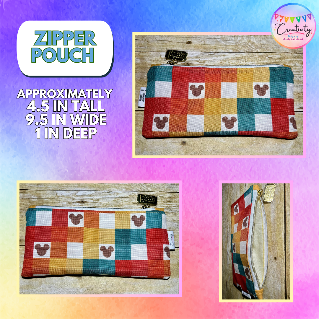 Retro Mouse Zipper Pouch