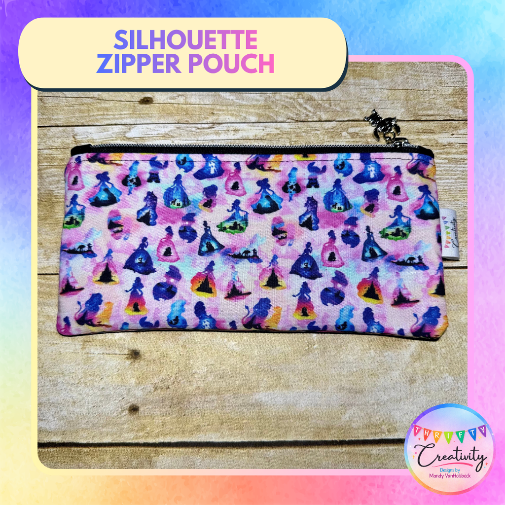 Silhouette Zipper Pouch
