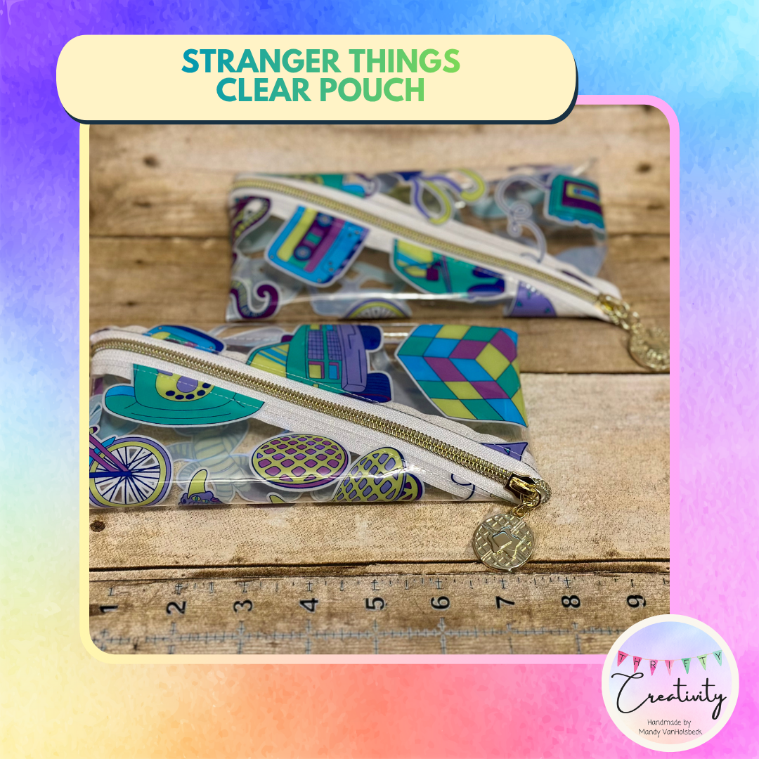 Weird Things Clear Pouch