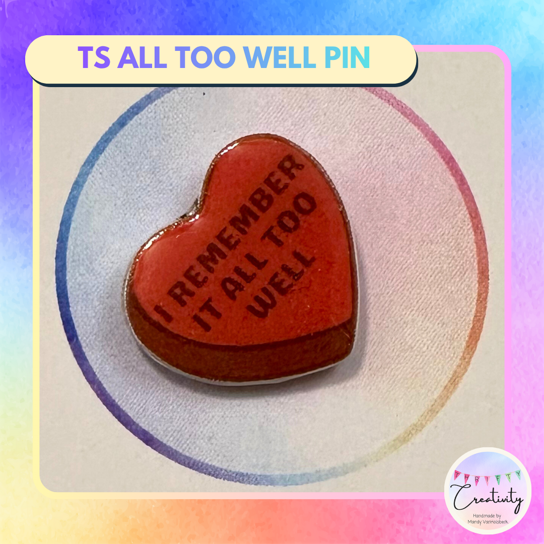 TS All Too Well Pin