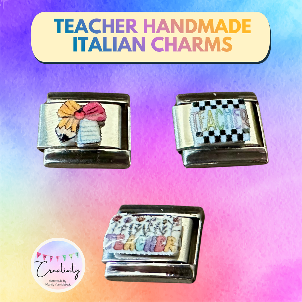 Handmade Italian Charm: Teacher