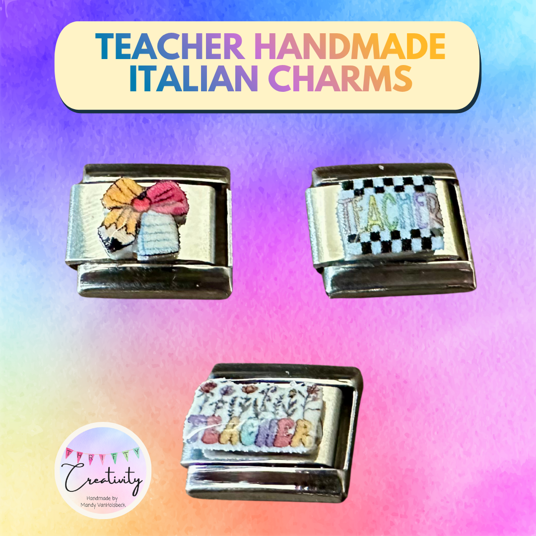 Handmade Italian Charm: Teacher