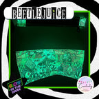Beetlejuice Transparent Glitter Glow in the Dark Bag