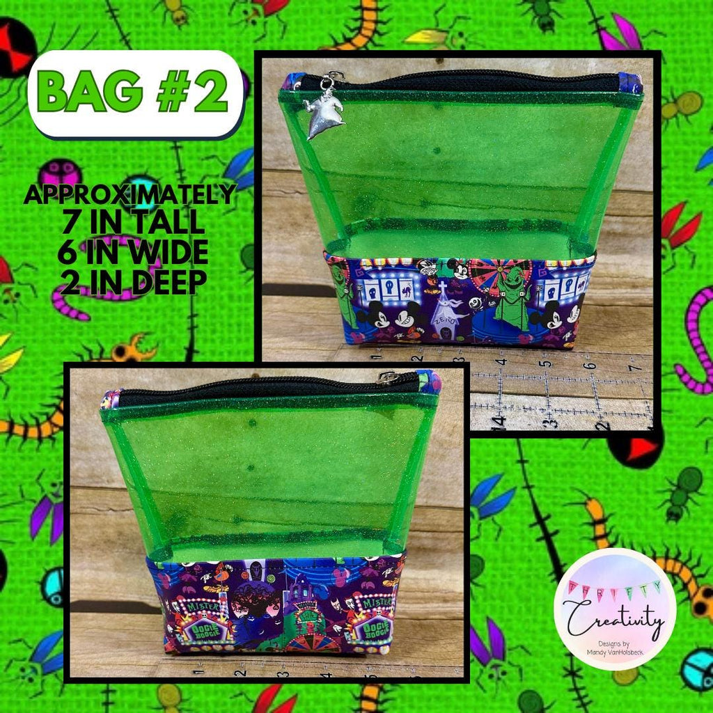 Oogie Boogie Carnival Transparent Glitter Bag