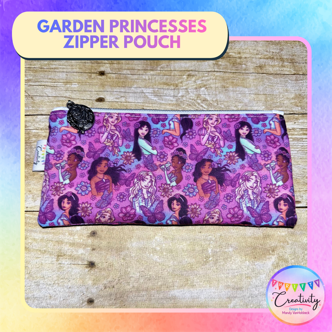 Garden Princesses Zipper Pouch