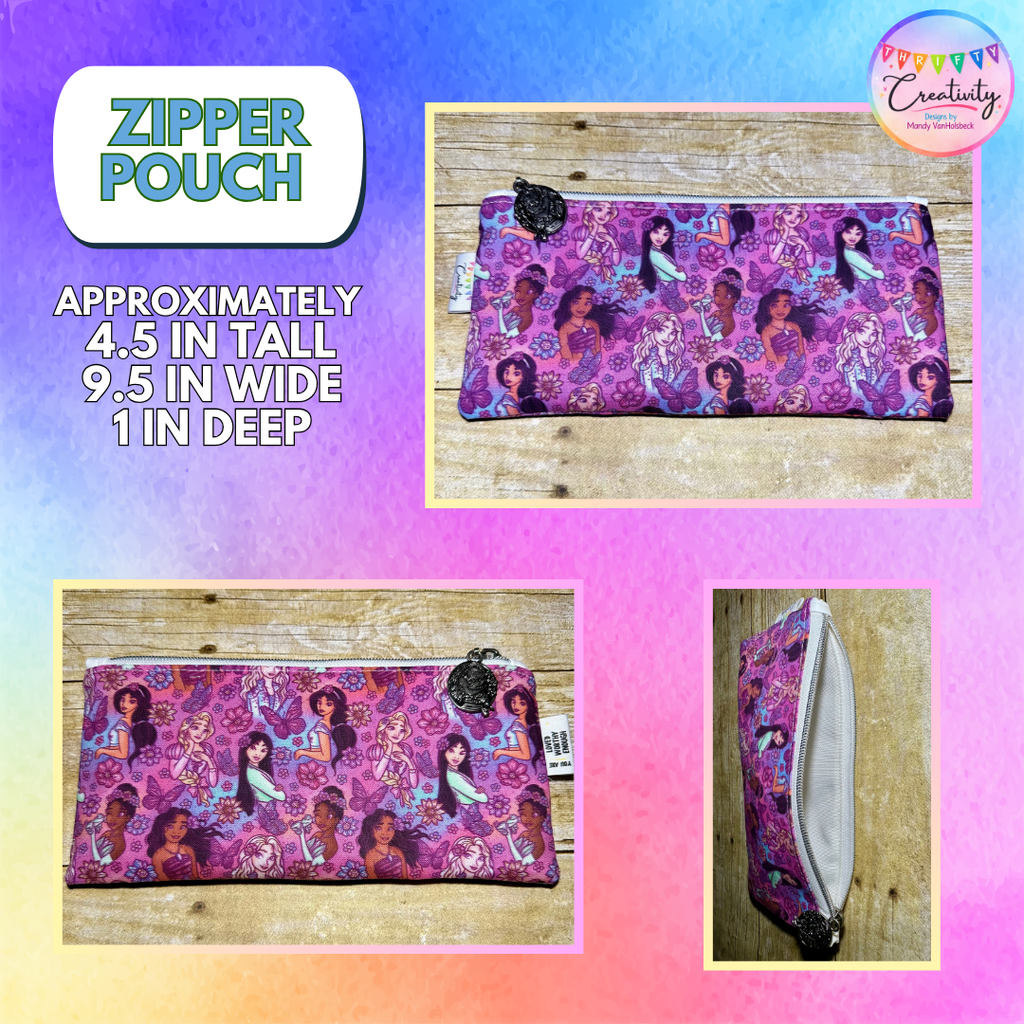 Garden Princesses Zipper Pouch