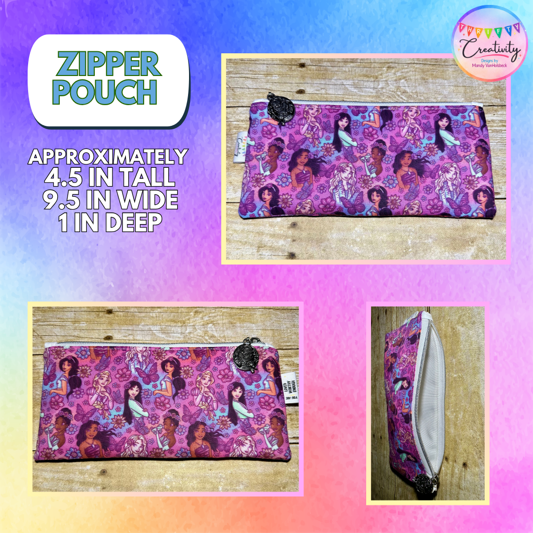 Garden Princesses Zipper Pouch