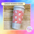 Ghost Rodeo Reversible Coffee Cup Cozy