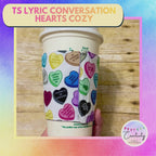 TS Lyric Conversation Hearts Cozy