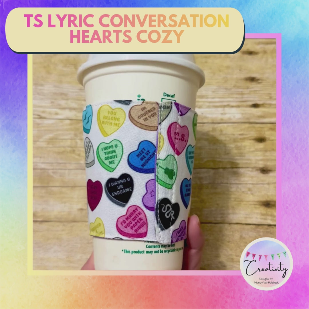 TS Lyric Conversation Hearts Cozy