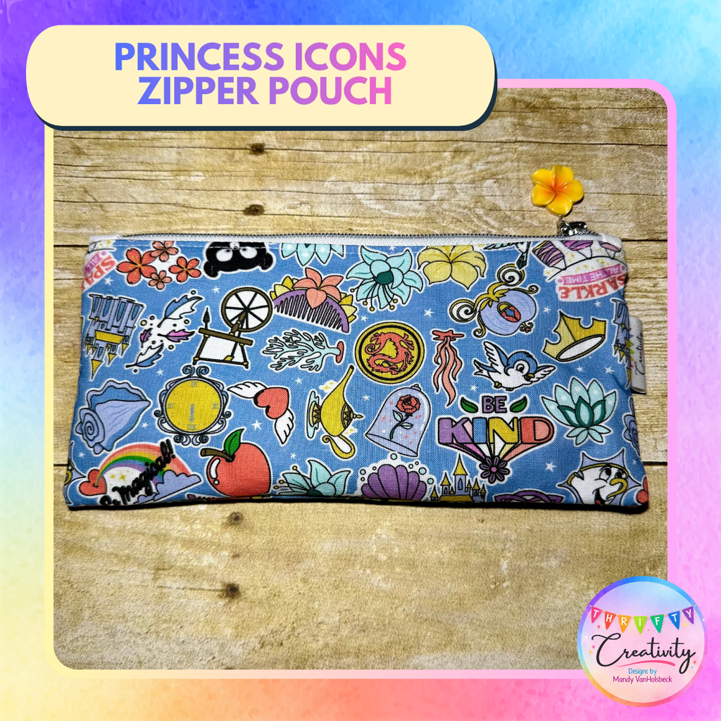 Princess Icons Zipper Pouch