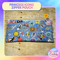 Princess Icons Zipper Pouch