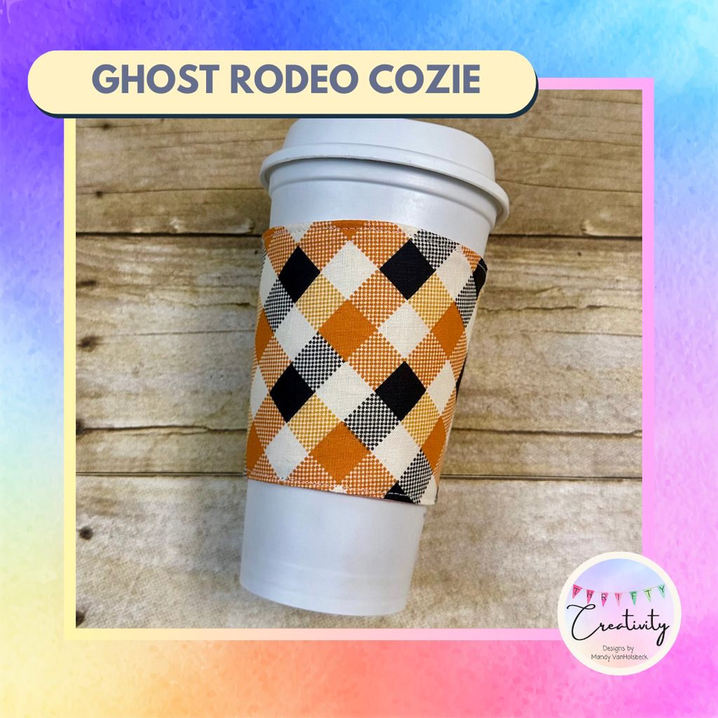 Ghost Rodeo Reversible Coffee Cup Cozy