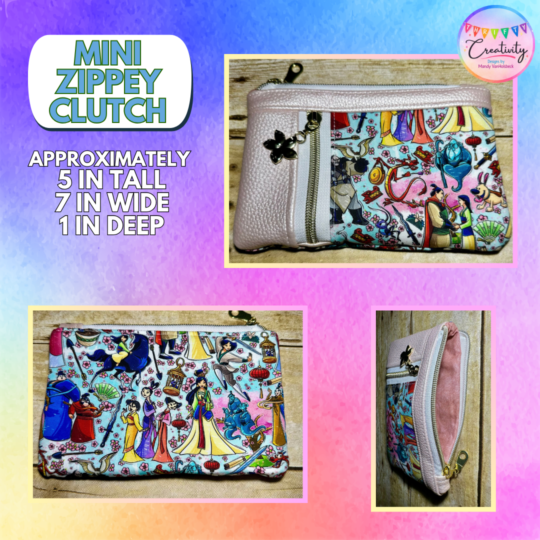 Warrior Princess Mini Zippy Clutch